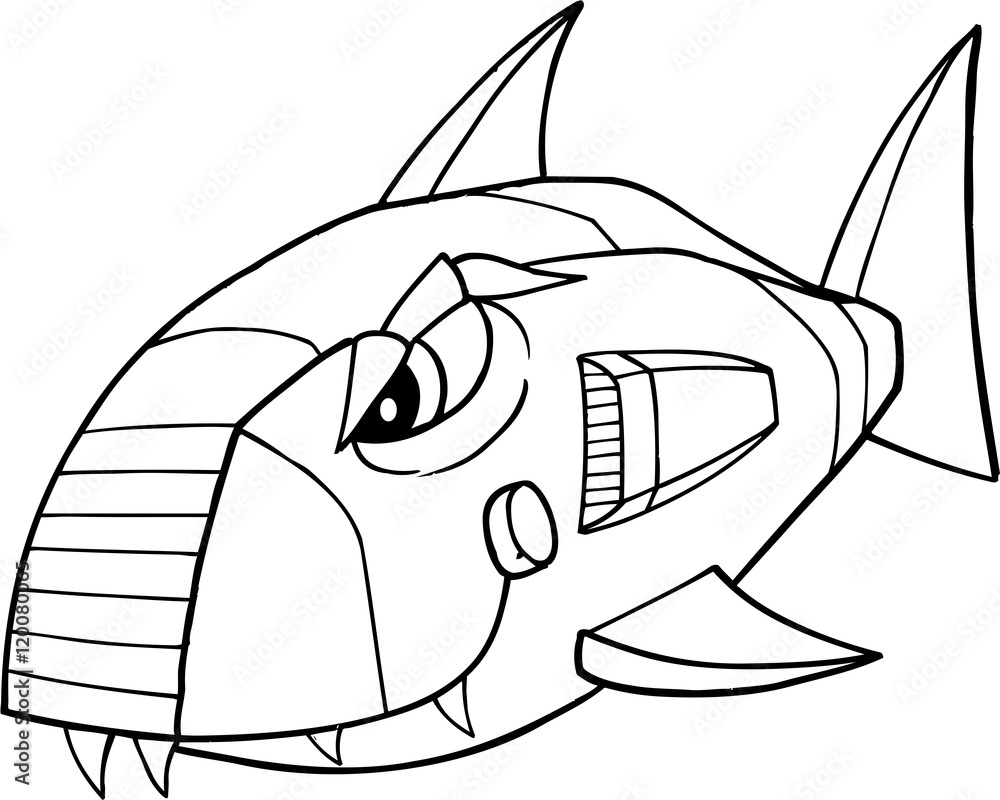 Robot Shark Vector Illustration Art Stock Vector Adobe Stock Robot Shark Vector Illustration Art Stock Vector Adobe Stock