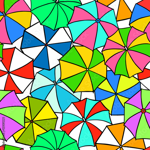 Umbrellas seamless pattern