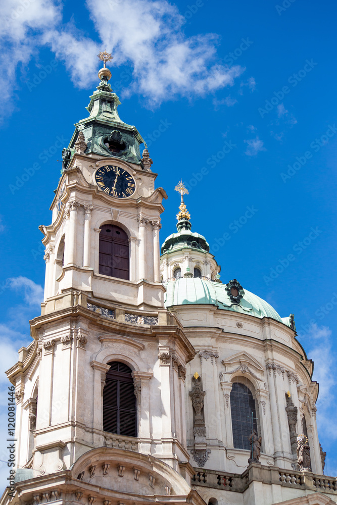 Dome of Saint Nicholas church, Prague, Czech Republic