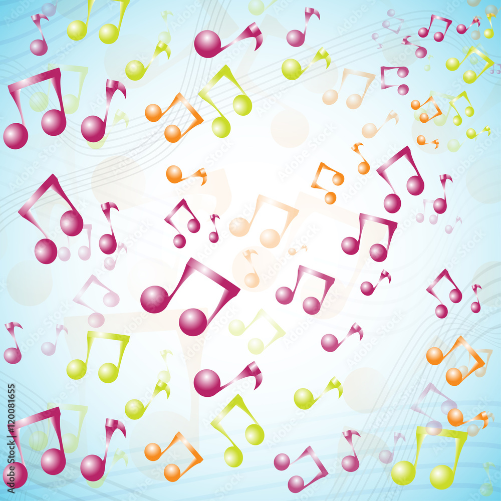 multicolor 3D music background multicolor 3D music background
