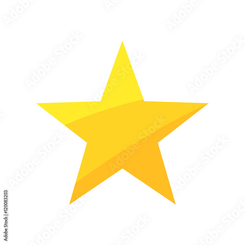 Gold star. Vector illustration