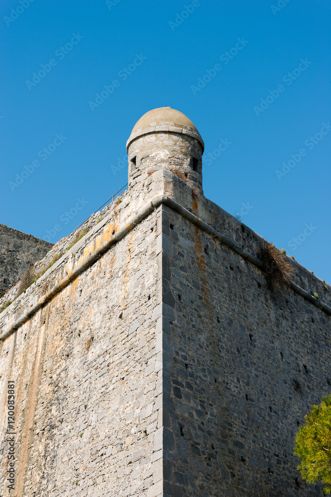 Portovenere Castle with a Sentry Box - Liguria Italy