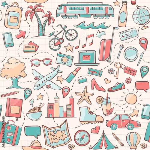 Tapety Podróż wzór