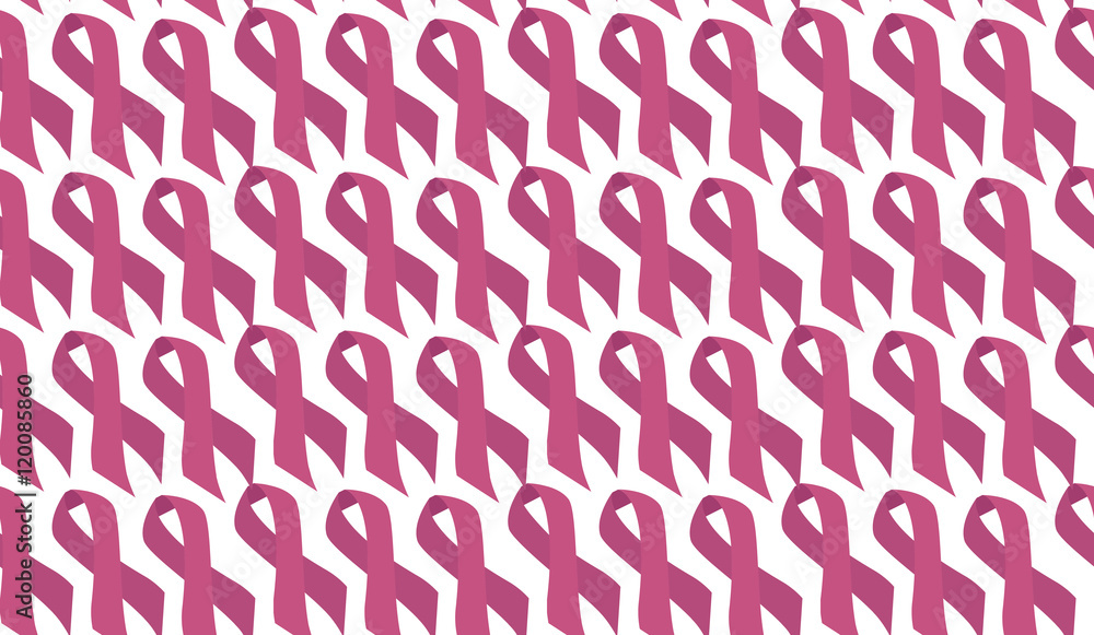 Seamless pattern with pink ribbons on the fight against breast cancer Seamless pattern with pink ribbons on the fight against breast cancer