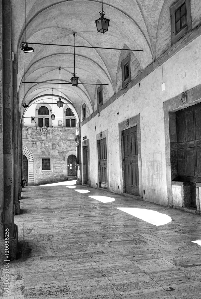 The Vasari Logge, Arezzo. Color image The Vasari Logge, Arezzo. Color image