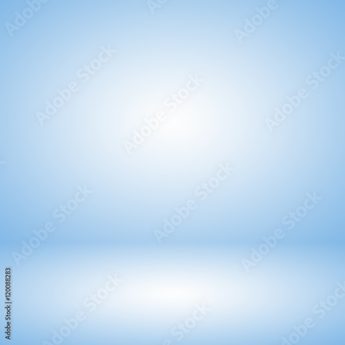 Light blue gradient abstract background. Empty room for display product