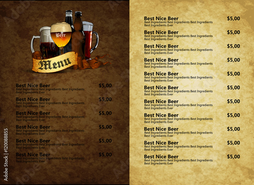 menu design