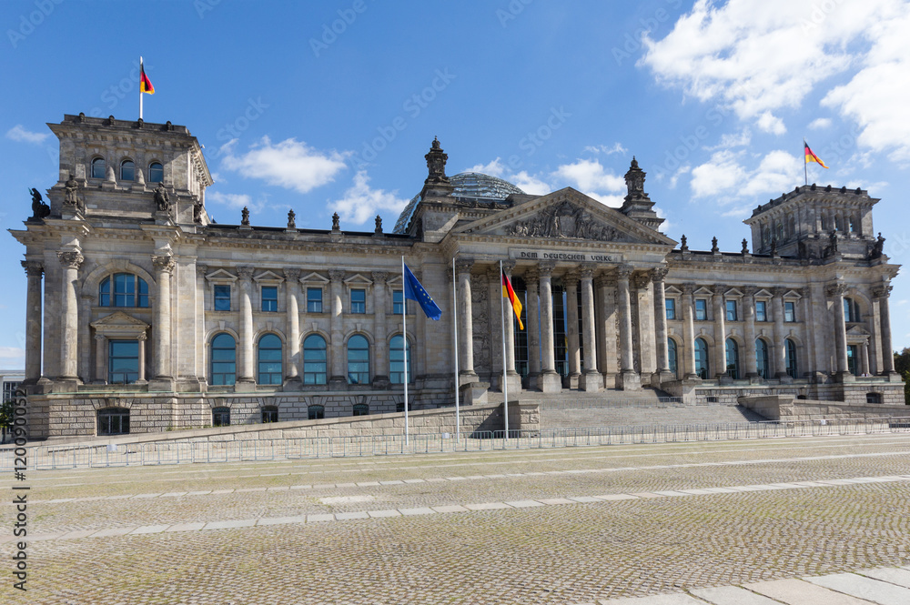 The Reichstag building in Berlin,  German parliament
