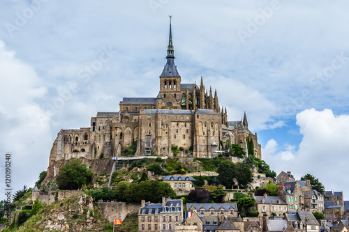 Abbey Mont Saint-Michel (7th centurie). Normandy, France. photo