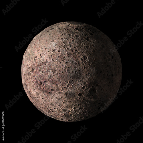 Fototapeta Naklejka Na Ścianę i Meble -  Alien Solar system planet on black background 3d rendering. Elements of this image furnished by NASA