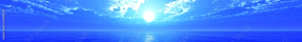 Panorama of sea sunset, sunrise. Baner. Panorama of sea sunset, sunrise. Baner.