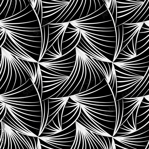 Seamless pattern with chaotic lines