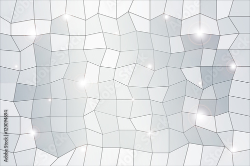 polygon background of silver color. vector illustration.