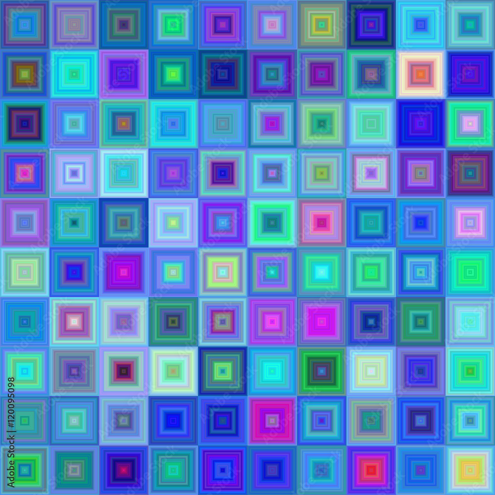 Blue colorful square mosaic background design Blue colorful square mosaic background design