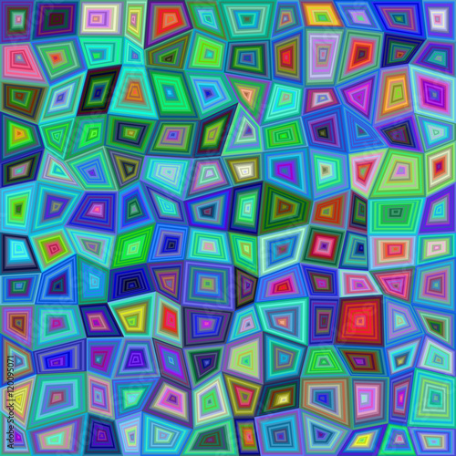 Multicolored irregular mosaic background