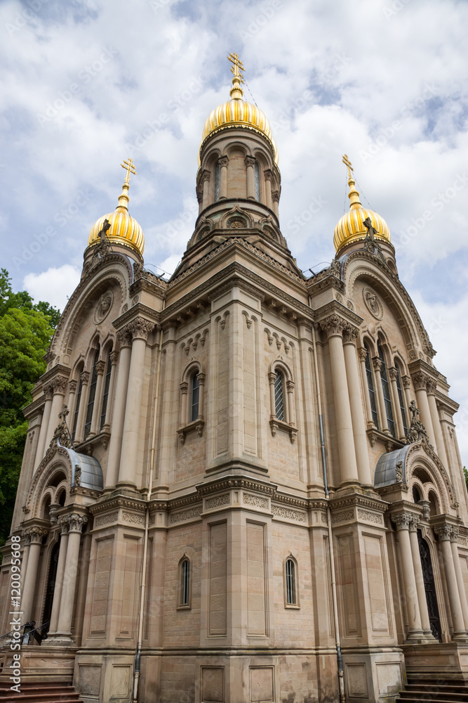 Russisch-Orthodoxe Kirche auf dem Neroberg in Wiesbaden, Hessen