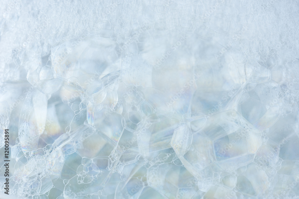 Obraz premium closeup Soap foam and bubbles background