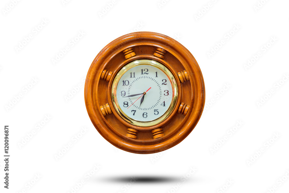 wooden clock