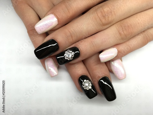 Nail art , manicure salon background