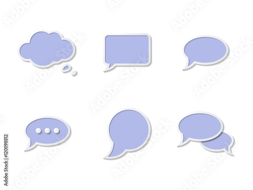 Speech bubbles icons