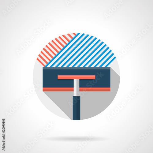 Flooring tool round color flat vector icon