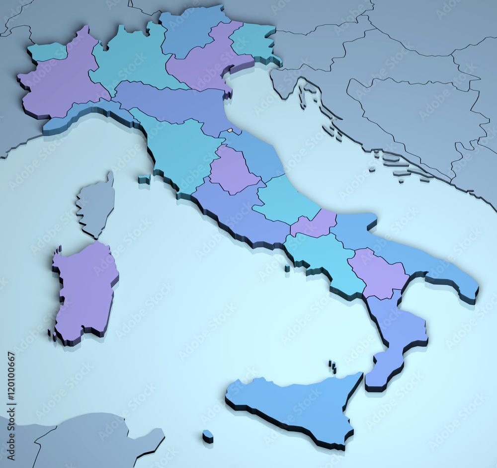Fototapeta premium Italy 3D