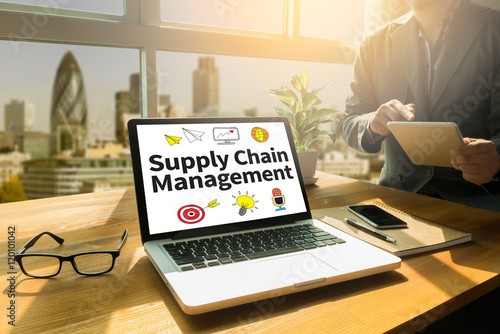 SCM Supply Chain Management concept photo