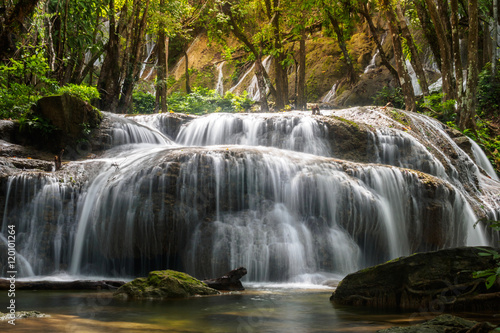waterfall  phatad  in kanchanaburi  thailand