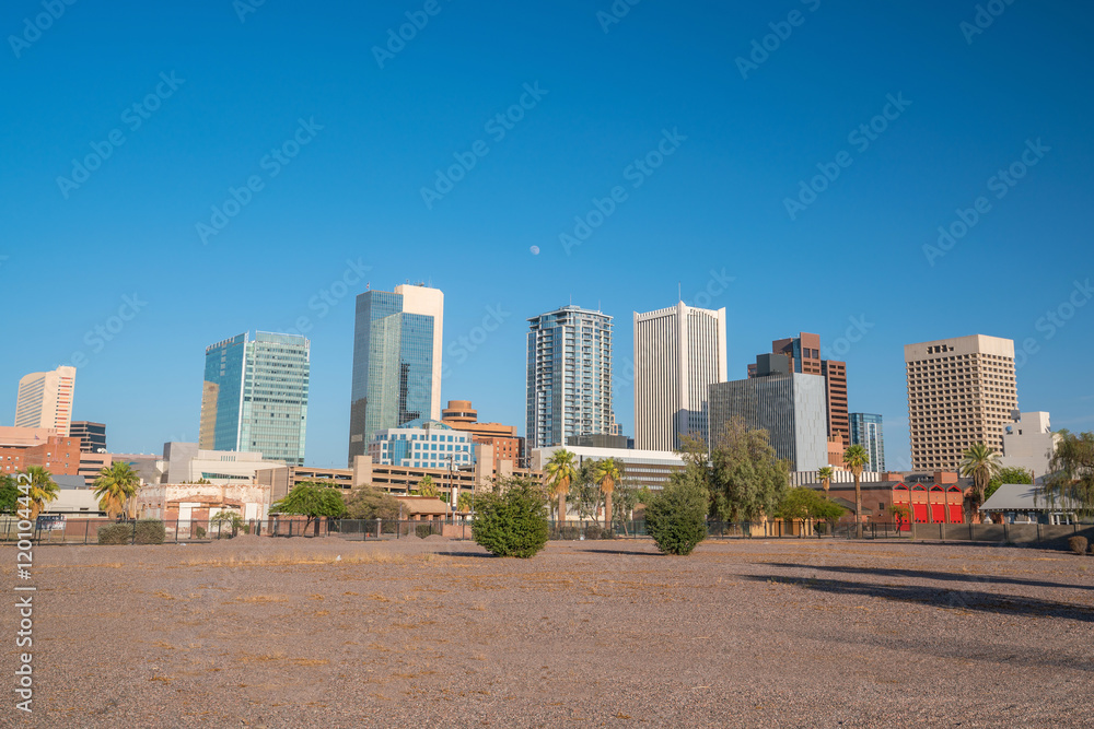  Financial district area of downtown Phoenix  Arizona