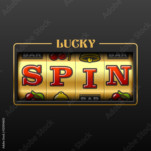 Lucky Spin slot machine casino banner