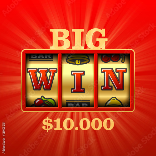 Big Win slot machine casino banner