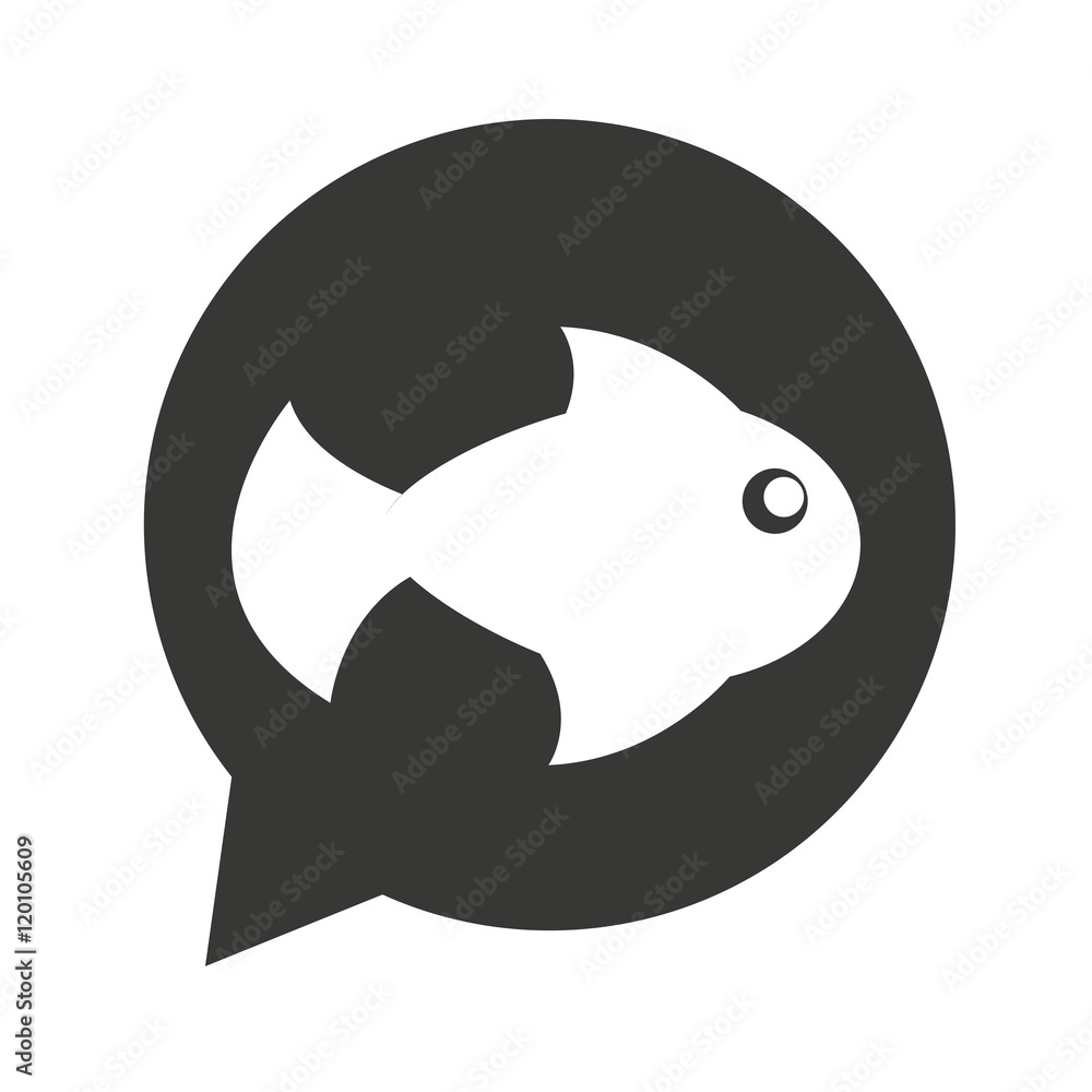 Obraz premium fish summer isolated icon vector illustration design vector illustration design