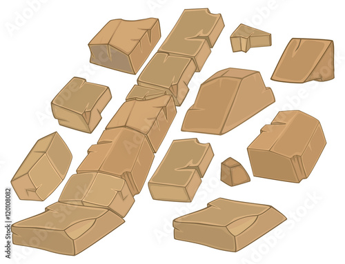 Set of Stones Rock elements