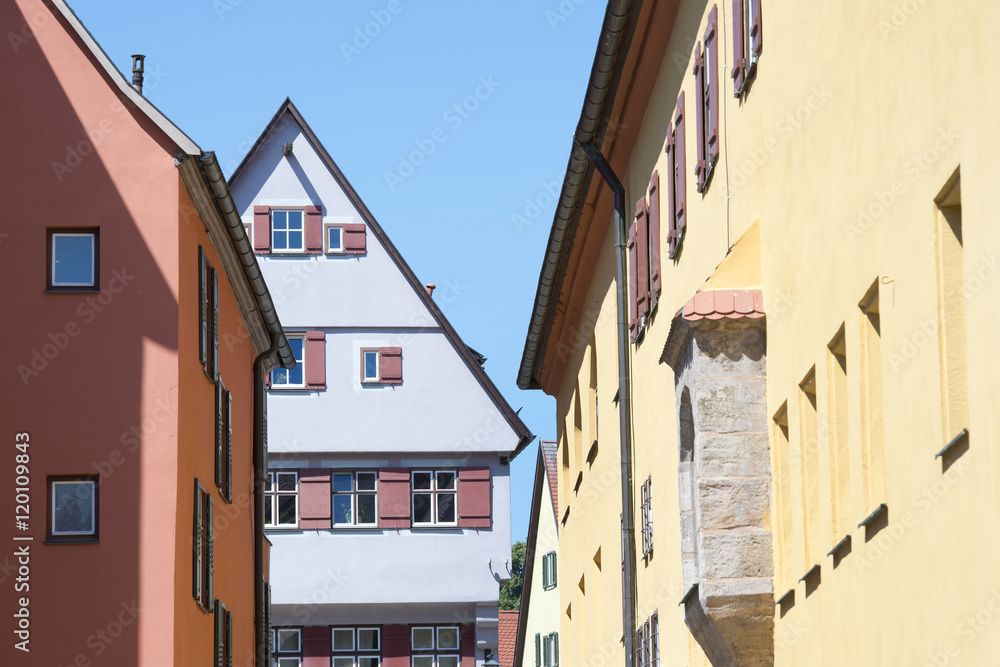 Beautiful village Dinkelsbuhl at the romantic Road in southern Germany