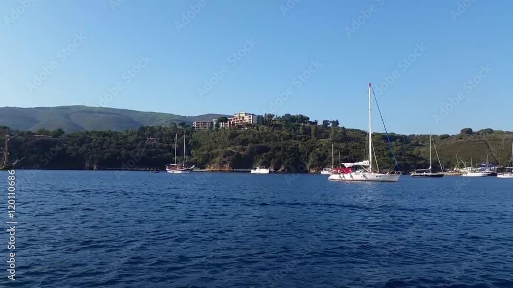 Panorama of the Bay of Porto Azzurro, Elba Island. Panorama of the Bay of Porto Azzurro, Elba Island.