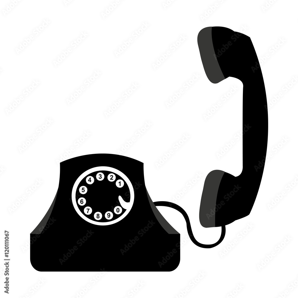 telephone retro isolated icon vector illustration design telephone retro isolated icon vector illustration design