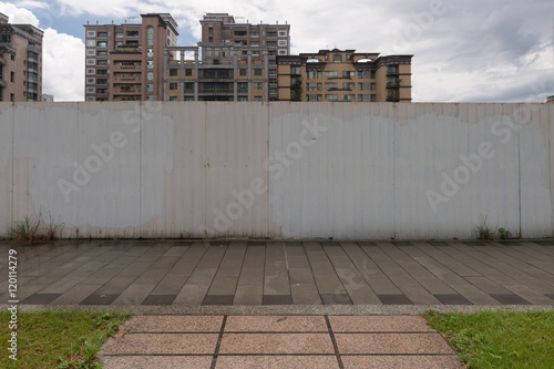 Wallpaper Mural Large blank billboard on a street wall, banners with room to add your own text Torontodigital.ca