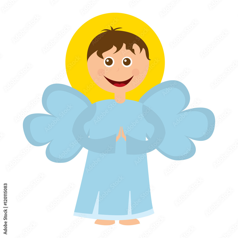 angel manger character christmas vector illustration design angel manger character christmas vector illustration design