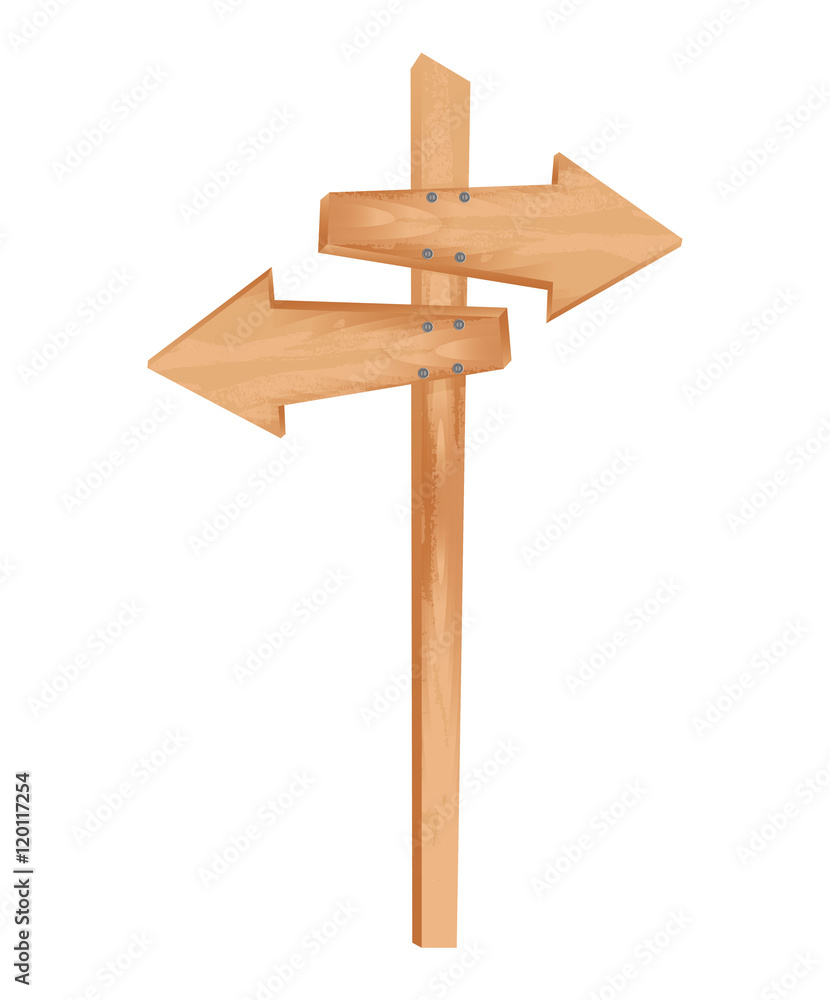 wooden arrow guide sign vector illustration design wooden arrow guide sign vector illustration design