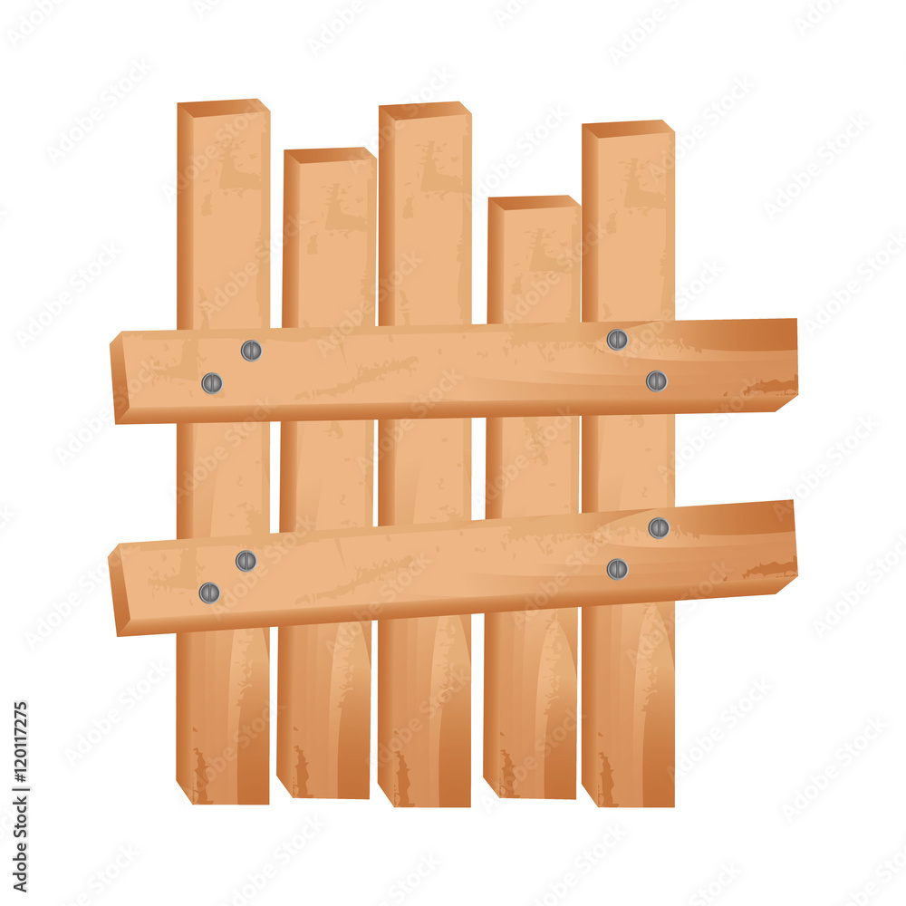 wooden fence sign isolated vector illustration design wooden fence sign isolated vector illustration design