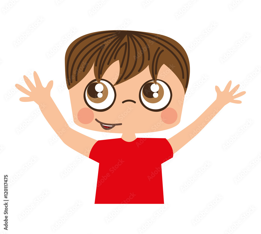 little boy cute character vector illustration design little boy cute character vector illustration design