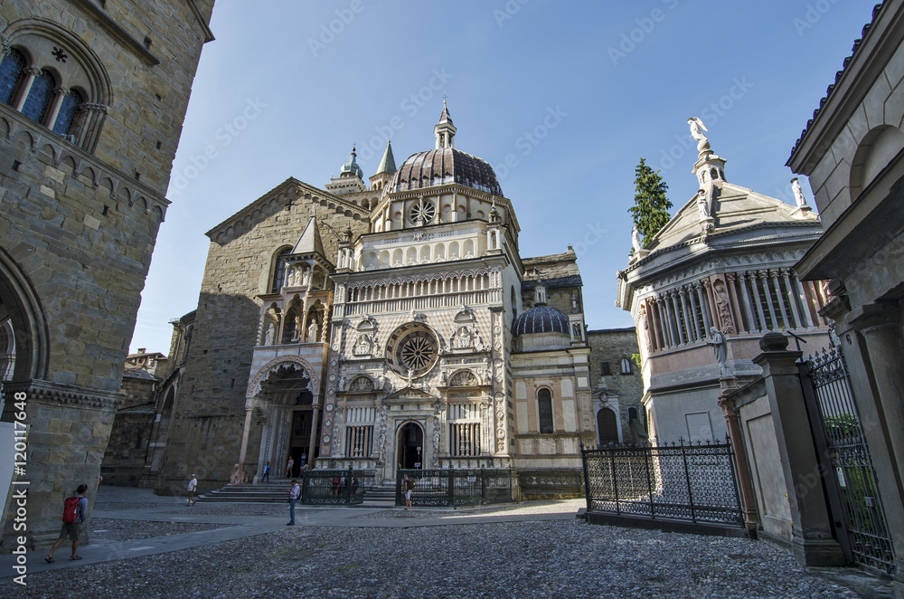 Bergamo Duomo Square and Colleoni Chapel Baptistry