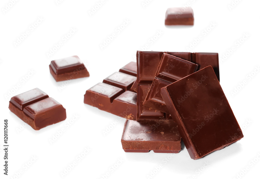 chocolate bars isolated on white background chocolate bars isolated on white background