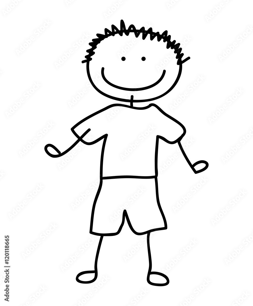 little boy cute character vector illustration design little boy cute character vector illustration design