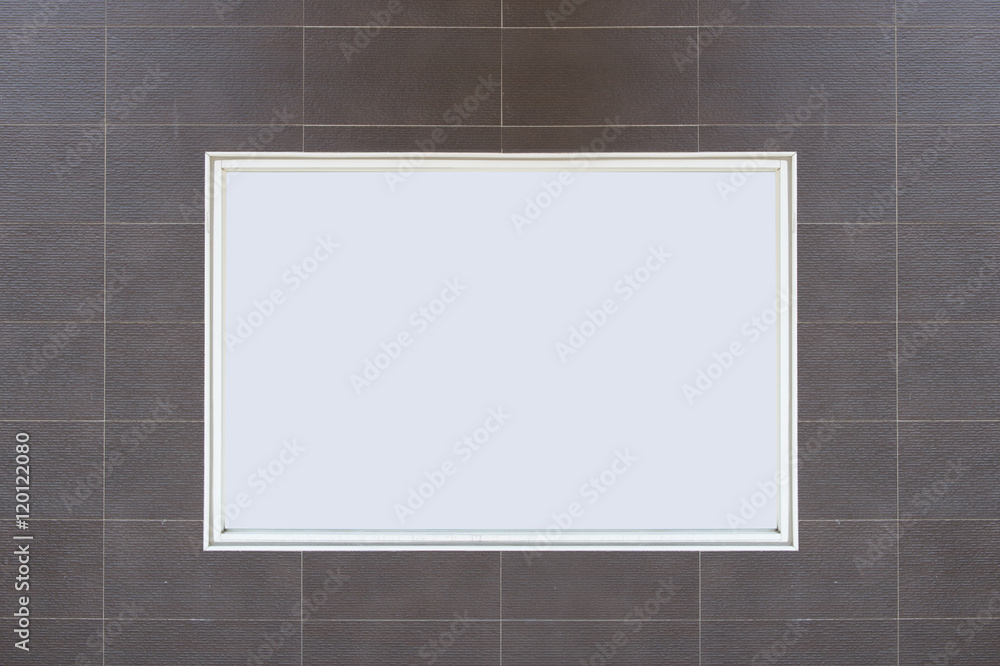 Large blank billboard on a street wall, banners with room to add your own text Large blank billboard on a street wall, banners with room to add your own text