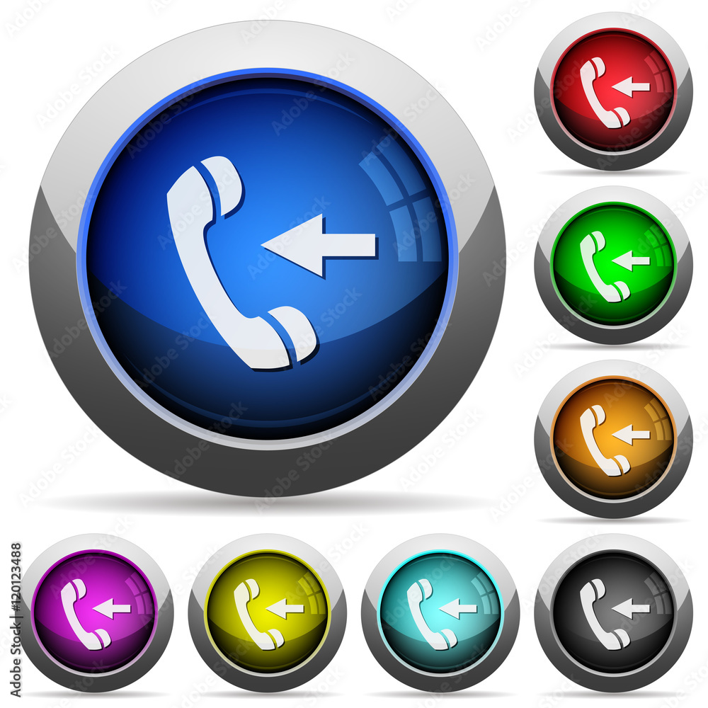 Incoming call button set Incoming call button set