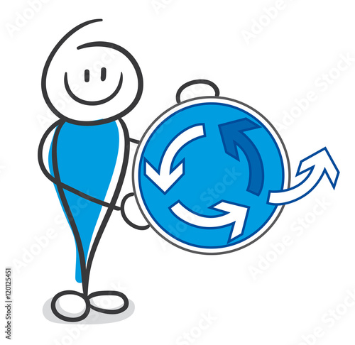 Stick FIgure Series Blue / 