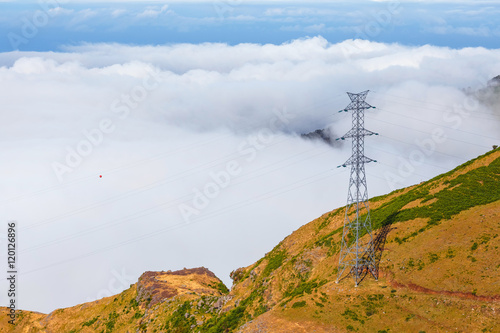 mountains above the clouds, Madeira Island, Portugal