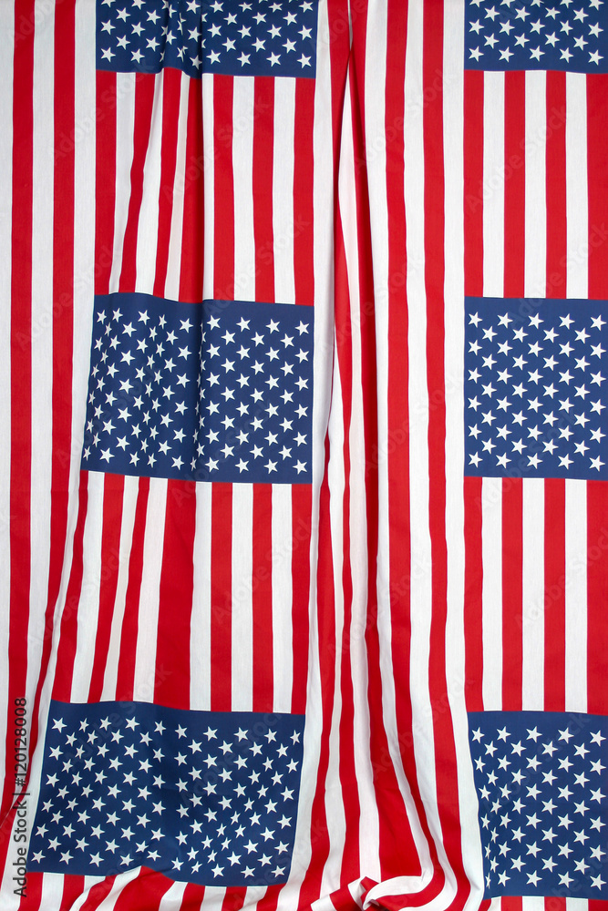 USA Flag fabric roll