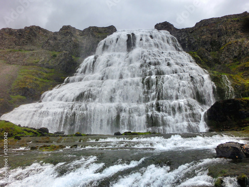 Dynjandi Waterfall in Iceland